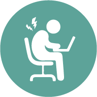 Office ergonomics safety training logo