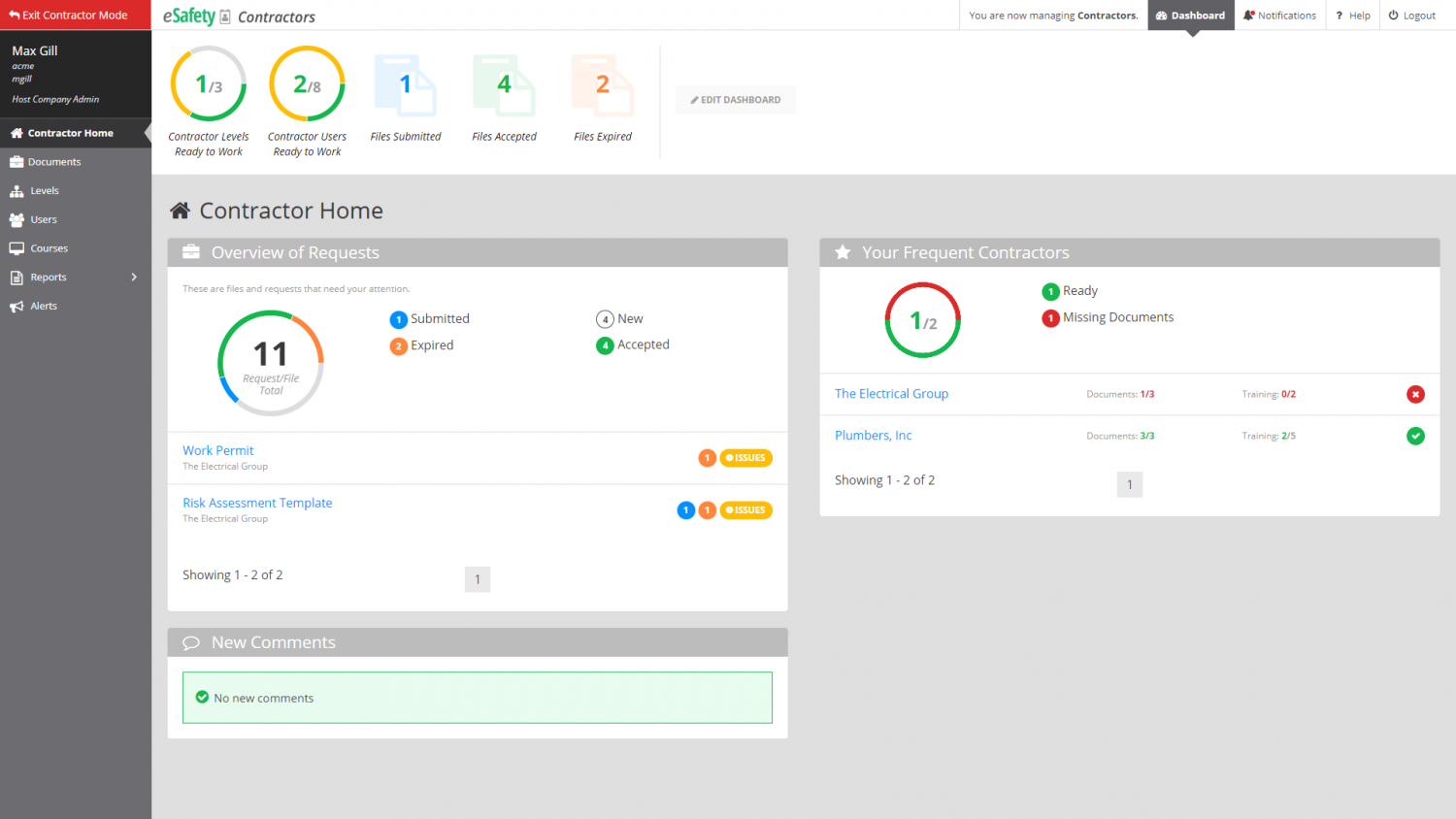 eSafety Contractor software eSafety Contractor software