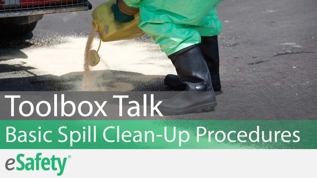 spill response basic clean up procedures